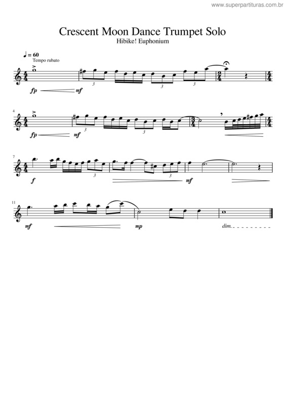 Partitura da música Hibike Euphonium