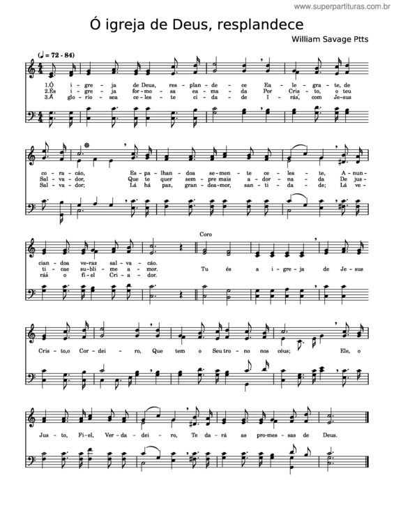 Partitura da música Hino 11 Ccb v.2