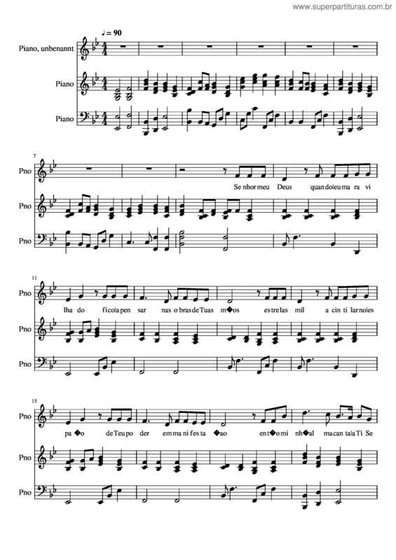 Partitura da música Hino v.4