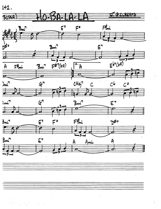 Partitura da música Ho v.2