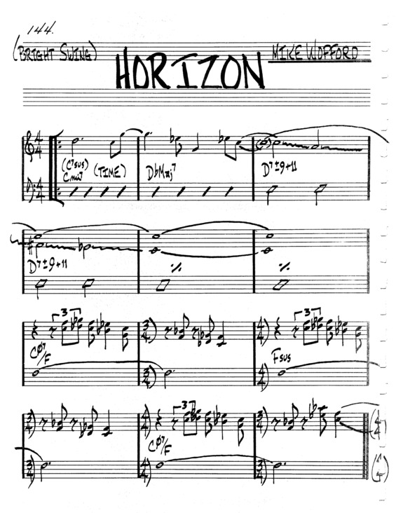 Partitura da música Horizon v.4