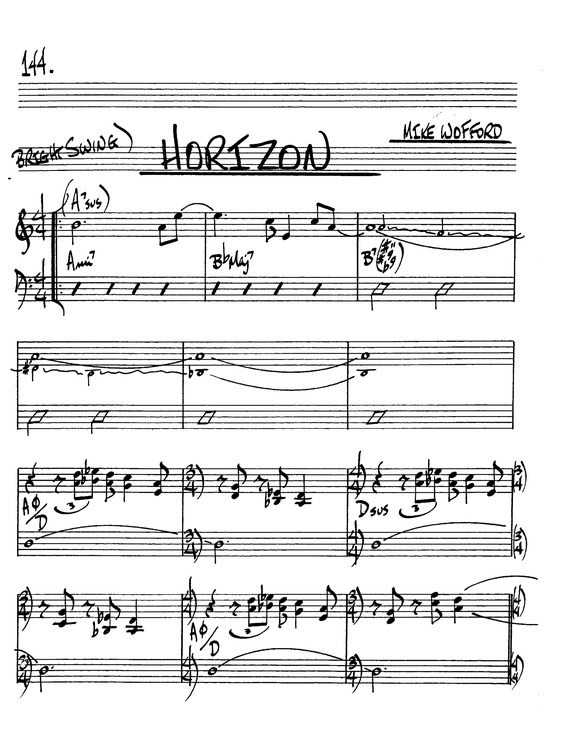 Partitura da música Horizon