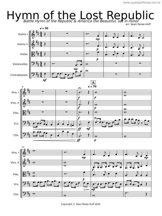 Partitura da música Hymn Of The Lost Republic