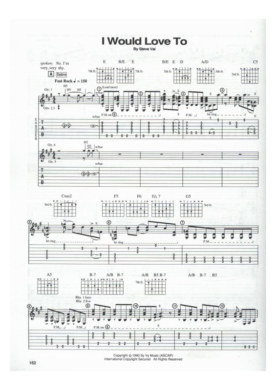 Partitura da música I Would Love To