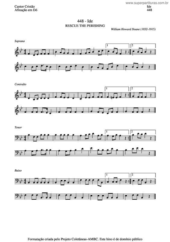 Partitura da música Ide v.2