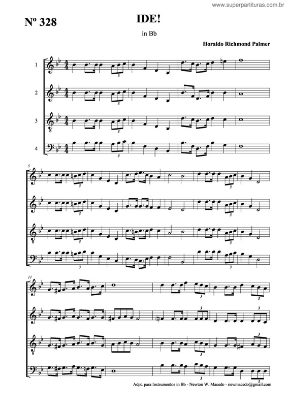 Partitura da música Ide v.4