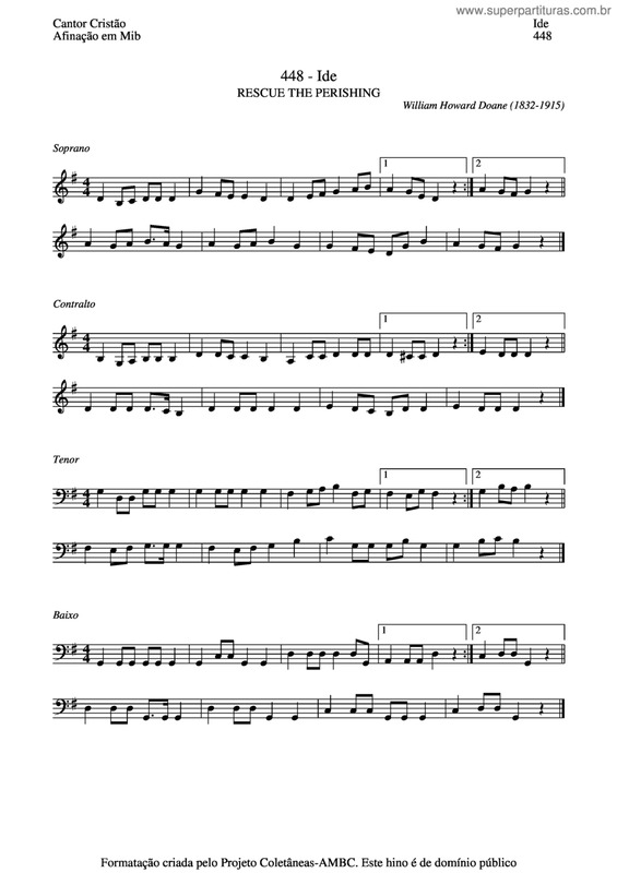 Partitura da música Ide v.5