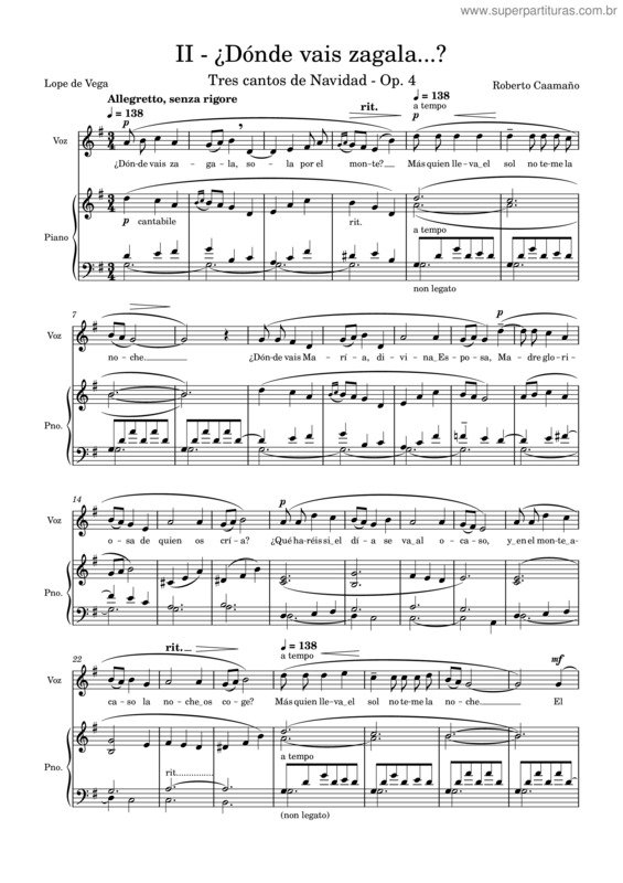 Partitura da música Ii v.6