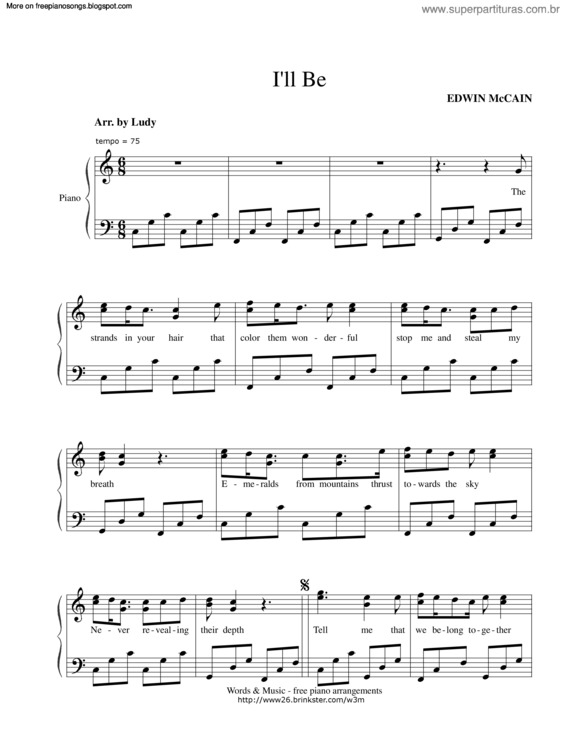 Partitura da música Ill Be