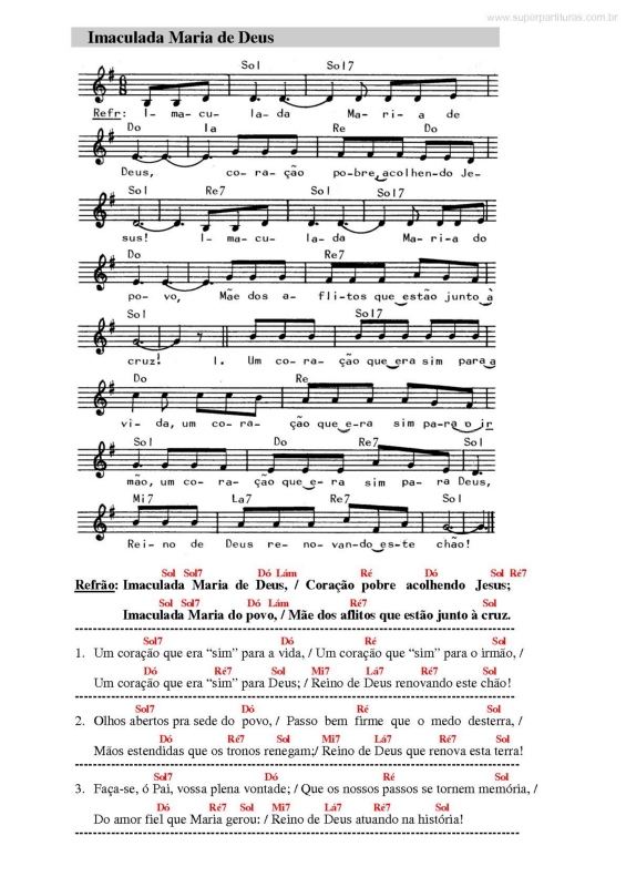 Católicas Partituras em PDF com Playbacks Católicos em MP3