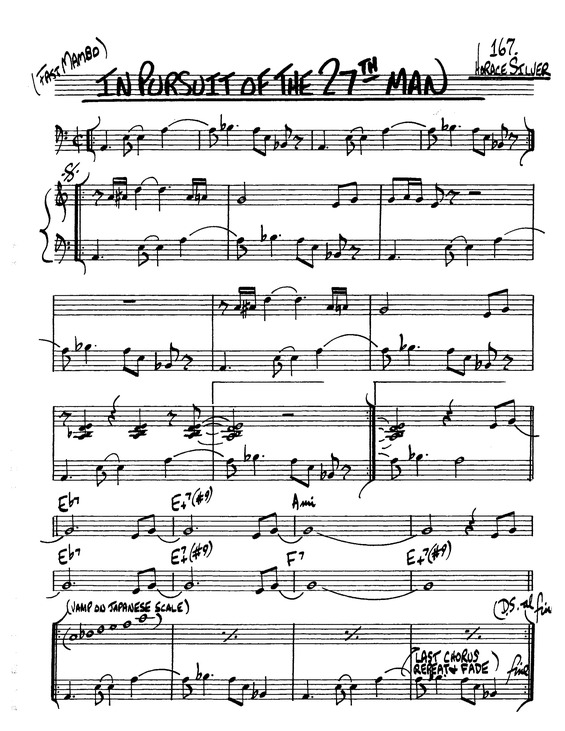 Partitura da música In Pursuit of The 27th Man