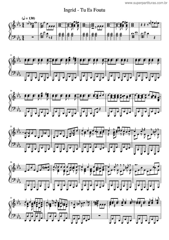 Partitura da música Ingrid v.2