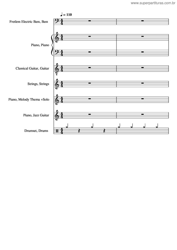 Partitura da música Jazz