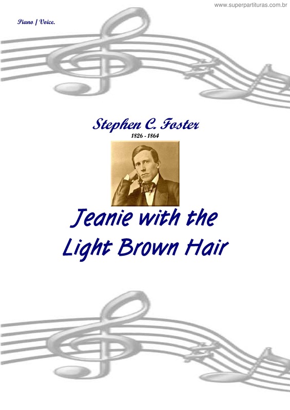 Partitura da música Jeanie with the light brown hair