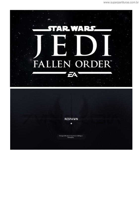 Partitura da música Jedi: Fallen Order