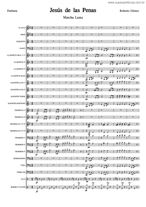 Partitura da música Jesús De Las Penas Marcha De Procesión