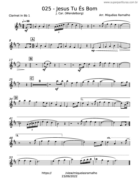 Partitura da música Jesus Tu És Bom v.4