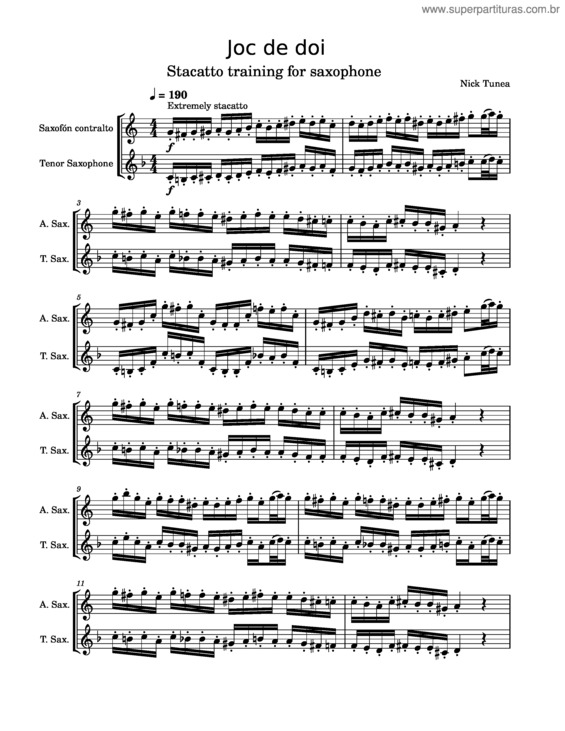 Partitura da música Joc De Doi