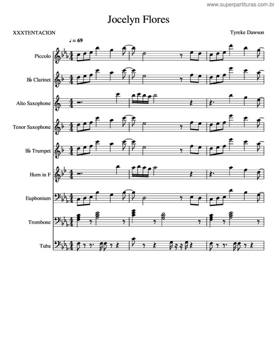 Partitura da música Jocelyn Flores v.8