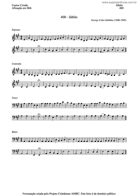 Partitura da música Júbilo v.6