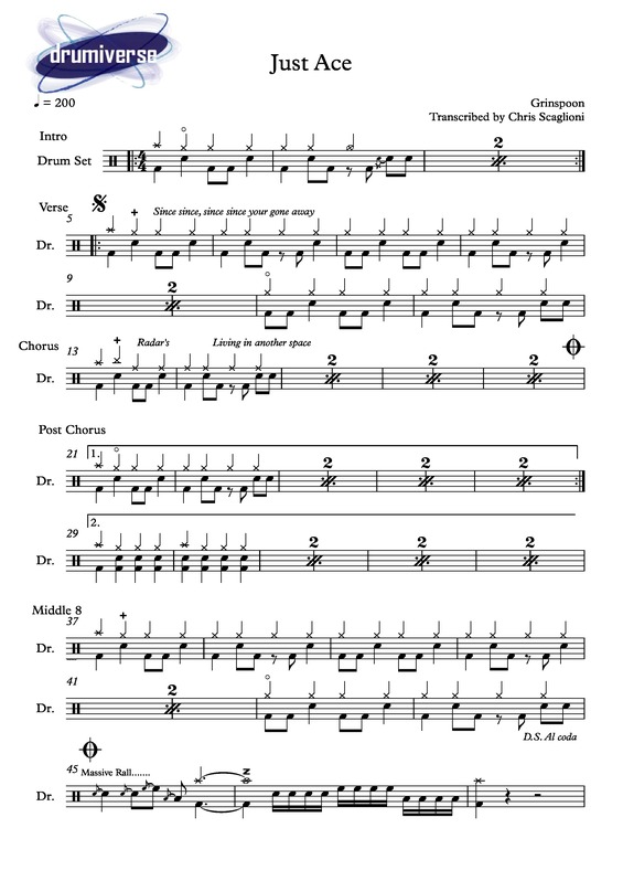 Partitura da música Just Ace