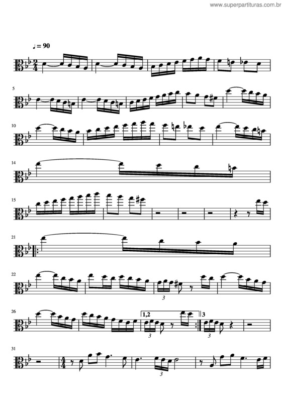 Partitura da música Kalimat