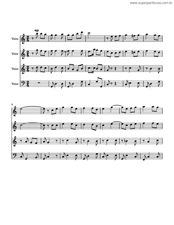 Partitura da música La Adelita