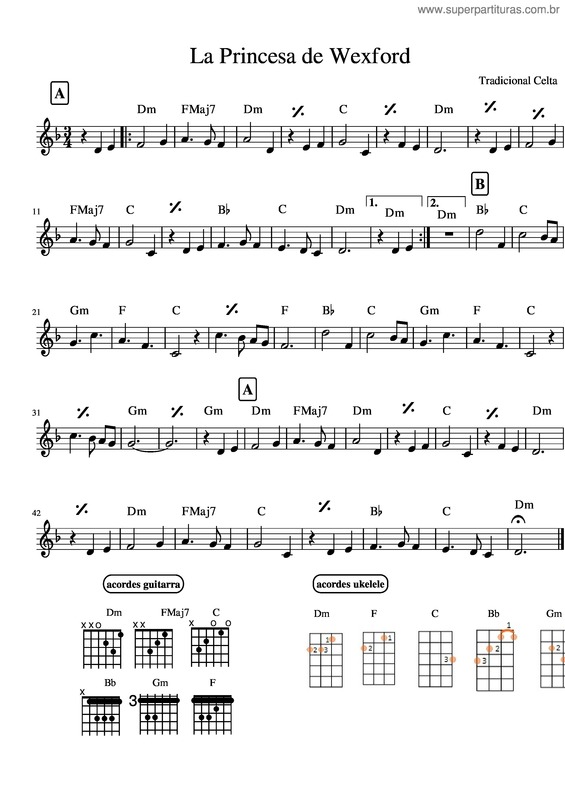 Partitura da música La Princesa De Wexford