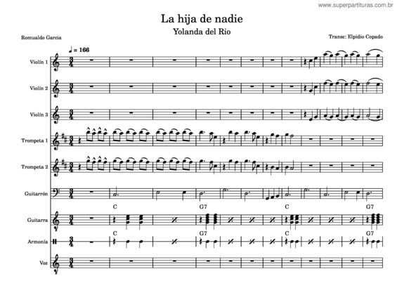 Partitura da música La_Hija_De_Nadie