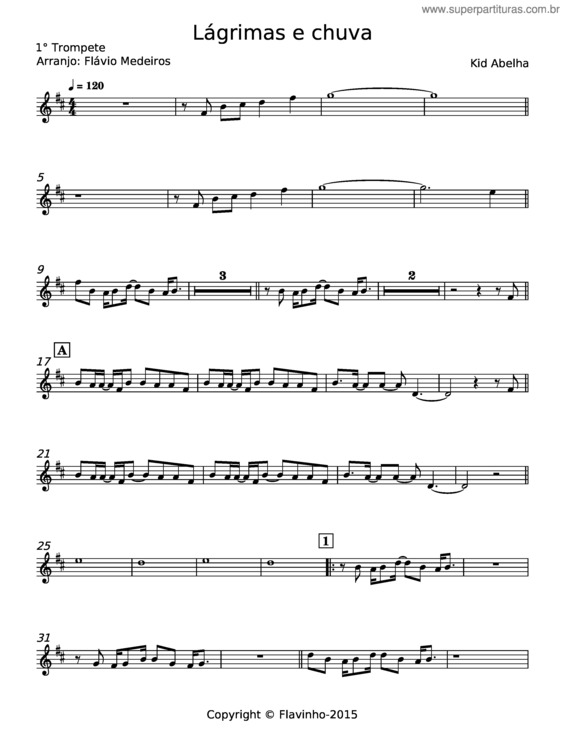 Partitura da música Lagrimas E Chuva v.2