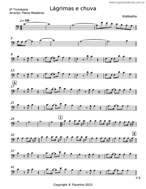 Partitura da música Lagrimas E Chuva v.3