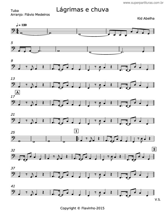 Partitura da música Lagrimas E Chuva v.5