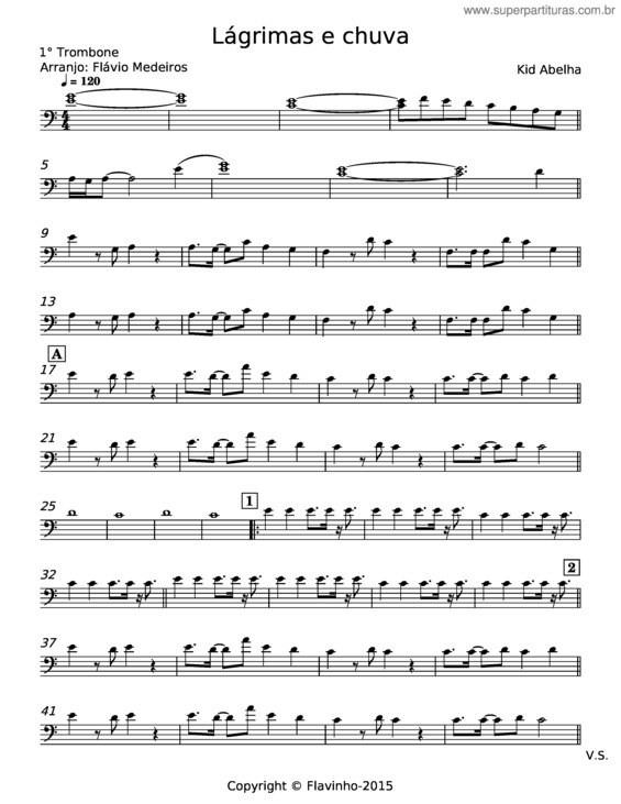 Partitura da música Lagrimas E Chuva v.6