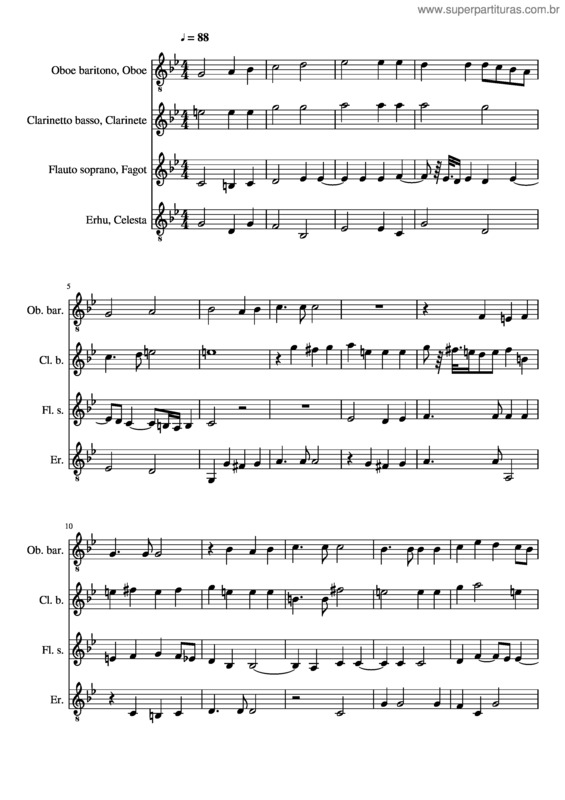 Partitura da música Lassus Exaudi Deus 2