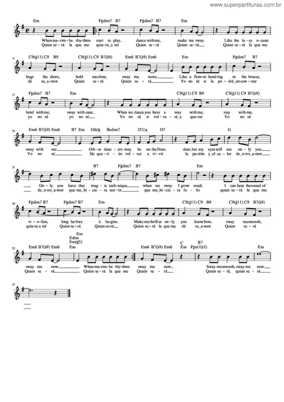 Partitura da música Lead Sheet