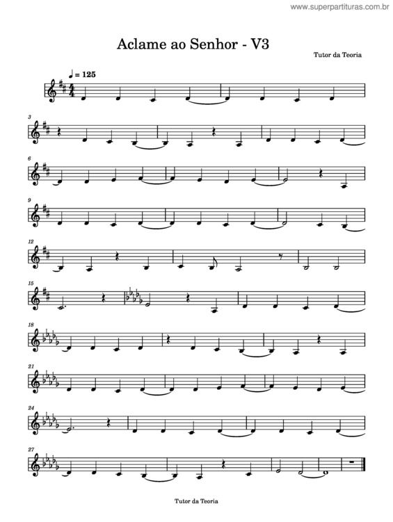 Partitura da música Lição v.2