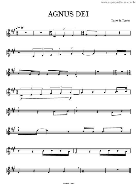 Partitura da música Lição v.4