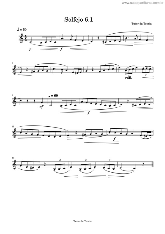 Partitura da música Lição v.5