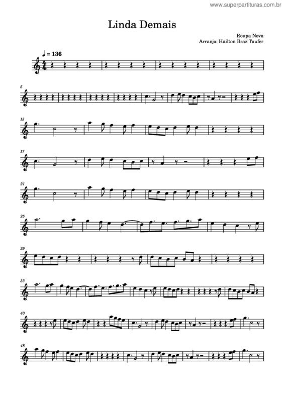 Partitura da música Linda v.8