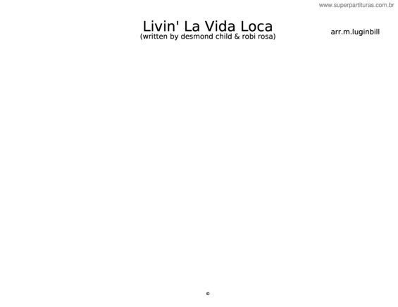 Partitura da música Livin` La Vida Loca v.5