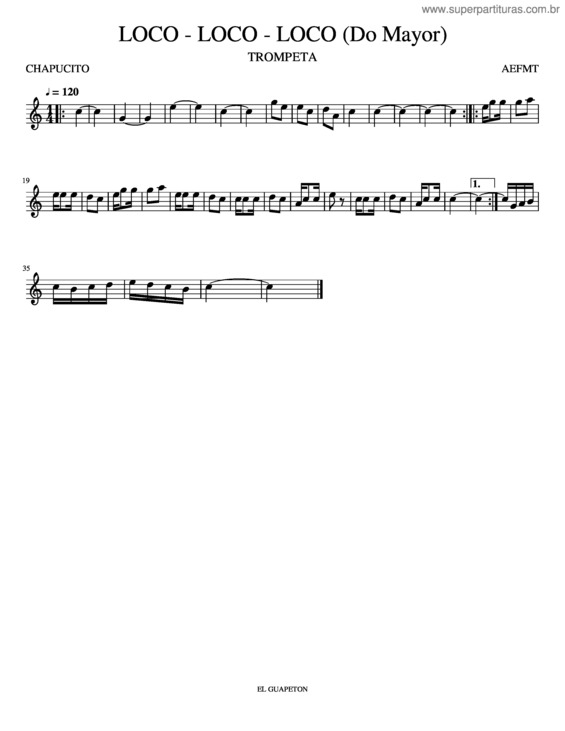 Partitura da música Loco v.2