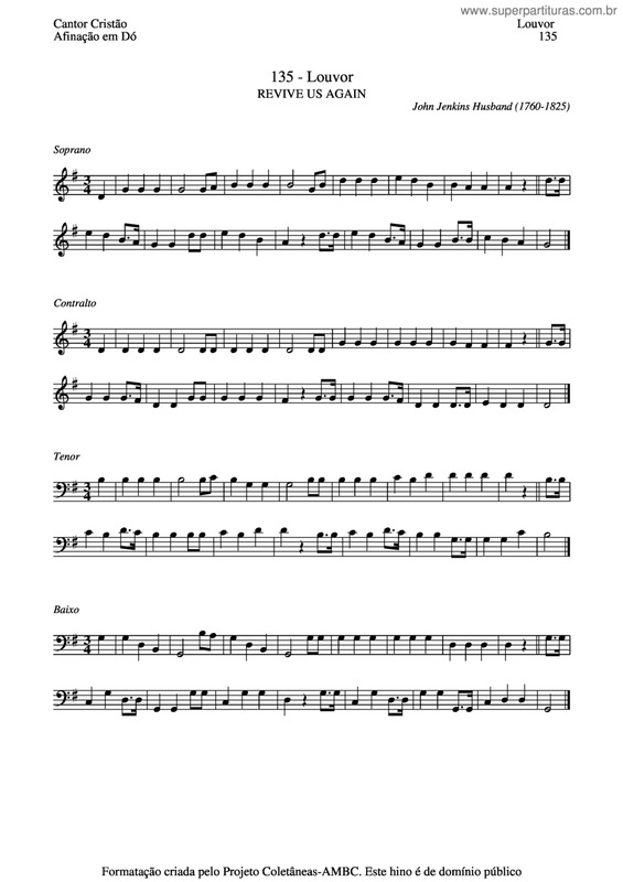 Partitura da música Louvor v.4