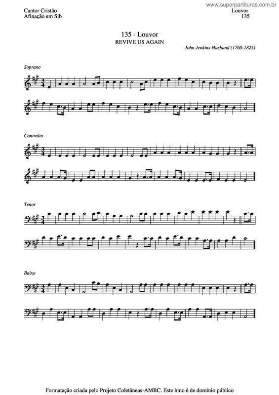 Partitura da música Louvor v.6