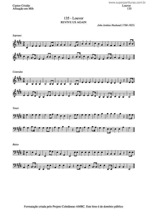 Partitura da música Louvor v.8