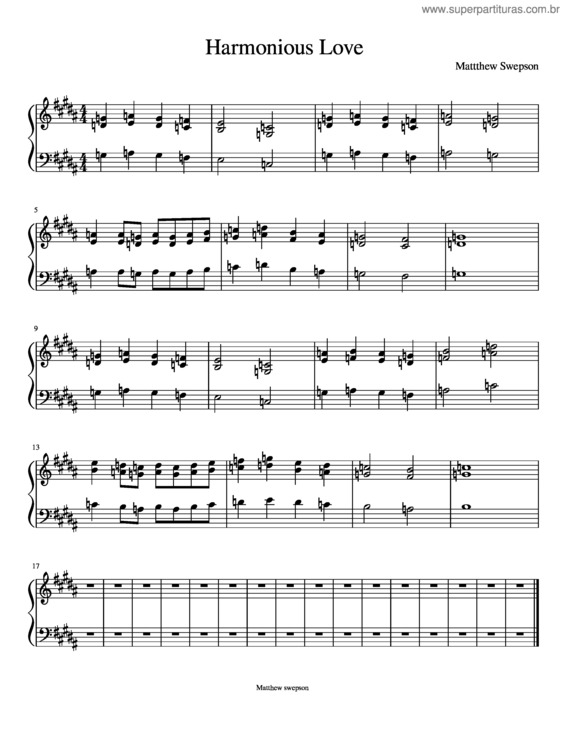 Partitura da música Love Song v.8