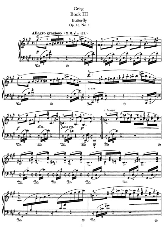 Partitura da música Lyric Pieces Book 3