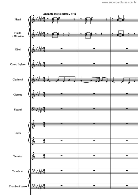 Partitura da música Madama Butterfly, Sc 74 v.2