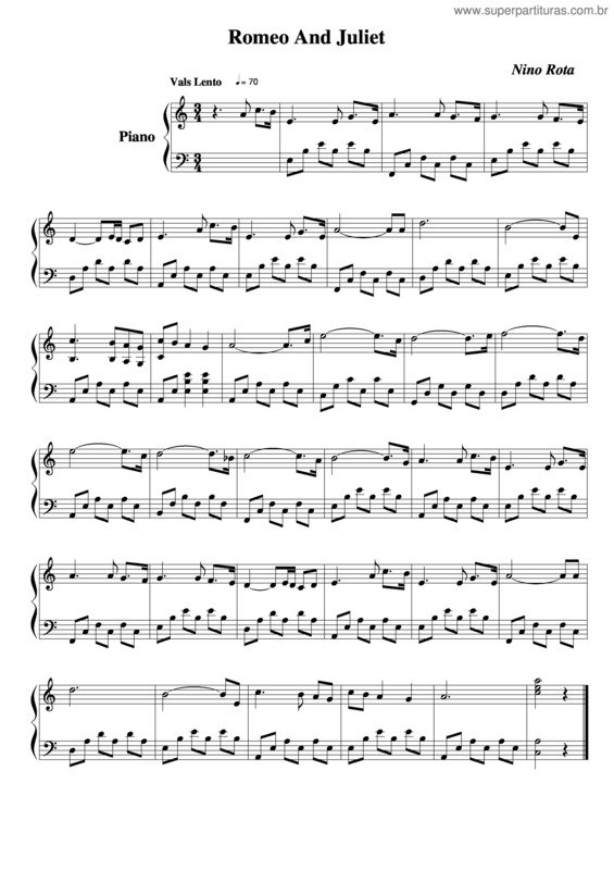 Partitura da música Main Theme v.3