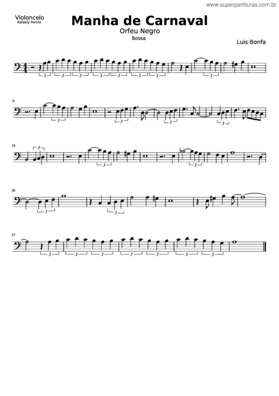 Partitura da música Manha De Carnaval v.23