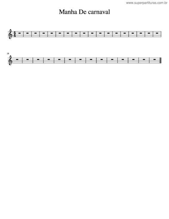 Partitura da música Manha De Carnaval v.39